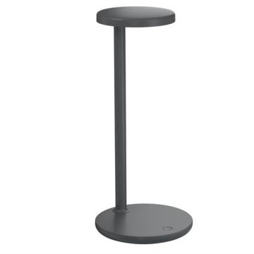 Flos OBLIQUE QI ANTHRACITE TOP LED 27K C90 Tafellamp donkergrijs-1