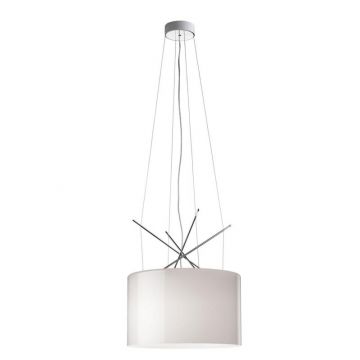 Flos Ray S Ray Suspension Glas Hanglamp wit-1