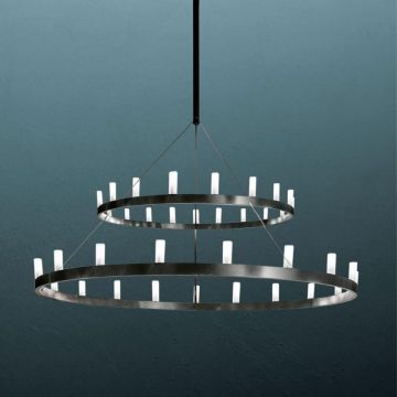 FontanaArte Chandelier Double 90cm Hanglamp zwart-1
