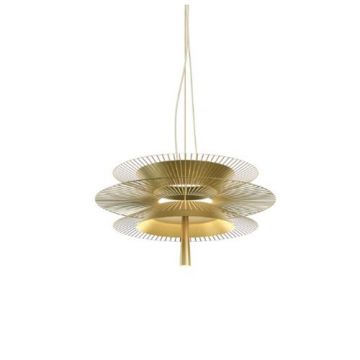 Forestier Pendant lamp Gravity 2 champagne Hanglamp goud/messing-1
