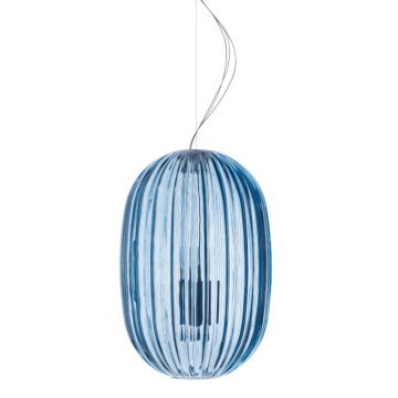 Foscarini Plass Media Hanglamp blauw-1