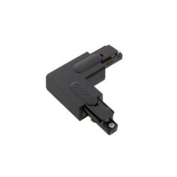 Global Trac Base GB34-2 L-connector 1 fase Rails, Tracks & Kabelsystem zwart-1