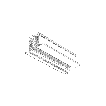 Global Trac Global Track pro 3~rail 4000mm recessed zwart Rails, Tracks & Kabelsystem zwart-1
