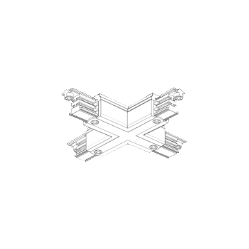 Global Trac Global Track Pro X-koppeling zwart # Rails, Tracks & Kabelsystem zwart-1