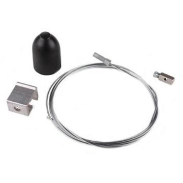 Global Trac Pro complete ophang set 1.5m zwart # Rails, Tracks & Kabelsystem zwart-1