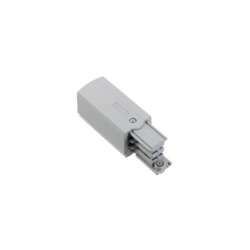 Global Trac Pro eindvoeding fase rechts  Rails, Tracks & Kabelsystem lichtgrijs-1