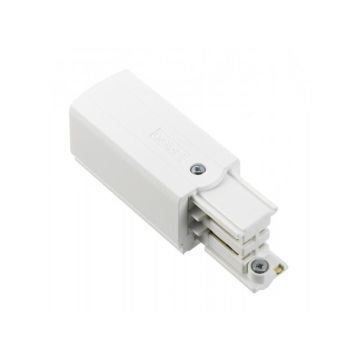 Global Trac Pro eindvoeding fase rechts wit # Rails, Tracks & Kabelsystem wit-1