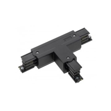 Global Trac Pro T-stuk 3-fase rechts/onder Rails, Tracks & Kabelsystem zwart-1