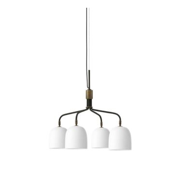 Gubi Howard Chandelier, 4 Arm, Short  Bone China 470 lm 4W-6W LED E14 Hanglamp beige-1