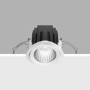 iGuzzini Laser Adjustable (tilting) round recessed luminaire  17W 1887lm Downlighters zwart-1