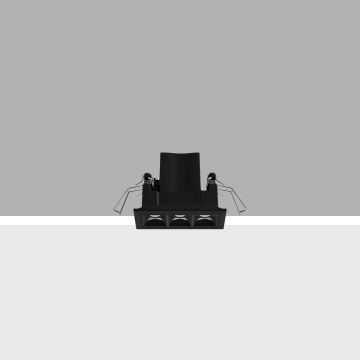 iGuzzini Laser Blade XS Frame 3 cells Downlighters zwart-1
