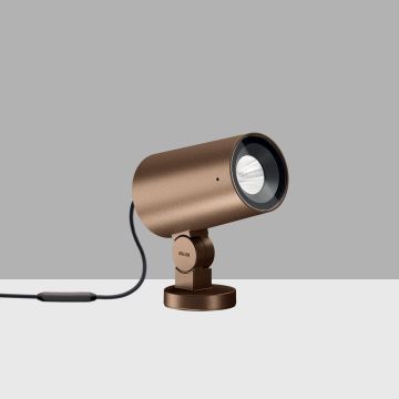 iGuzzini Palco InOut Spot with base Warm White Led Class III Medium optic Buiten Prikspots bruin-1