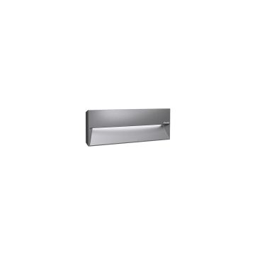 iGuzzini Walky Rectangular optic assembly  AL optic Warm White LED 12W 33 Wand Tuinverlichting  lichtgrijs-1