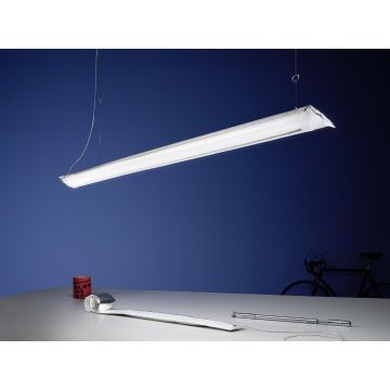 Ingo Maurer Blow Me Up 180 cm silver + plug-in power supply Wandlamp zilver-1