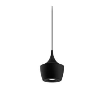 Intra-lighting Biba Edgy 8 W 600 mA 13V matte black + black cable 3000 mm Hanglamp zwart-1