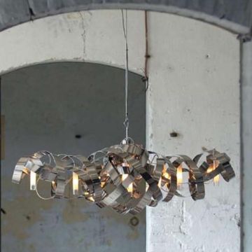 Jacco Maris Montone chandelier 8-l oval Hanglamp chrome-1