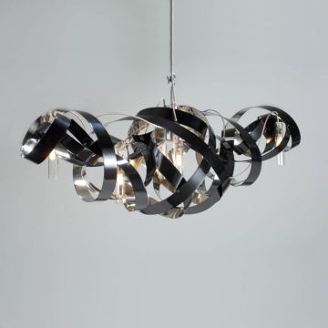 Jacco Maris Montone Oval, 6 lichts Hanglamp zwart-1