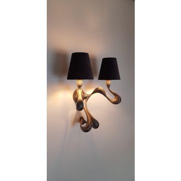 Jacco Maris ode 1647 wall lamp 2 light Wandlamp zwart-1