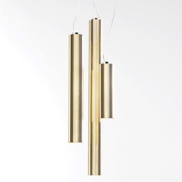 Kartell Rifly 30 Hanglamp goud/messing-1