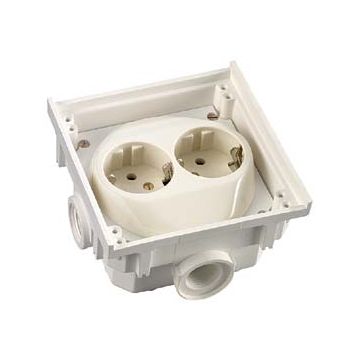 Koopman 2-Voudige WCD vloerdoos  Technische Accessoires-1