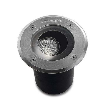 LEDS-C4 Gea Technopolymer Uplight Grond Inbouw Tuinverlichting chrome-1