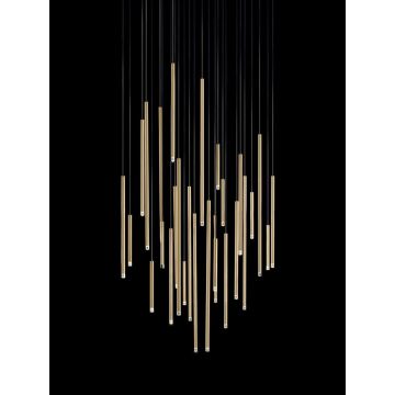 Lodes A-Tube Nano Small 30cm 2700K gold, clear cable Hanglamp goud/messing-1