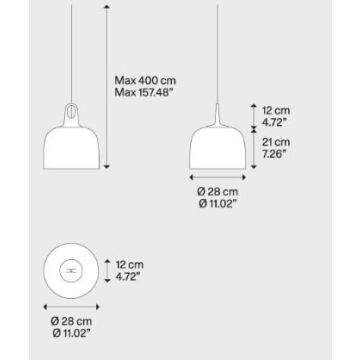 Lodes Jim bell Champagne /Grey hook Hanglamp goud/messing-1