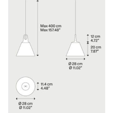 Lodes Jim Cone Champagne /Grey hook Hanglamp goud/messing-1