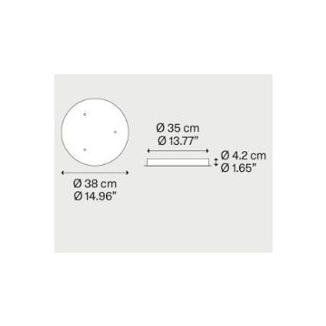 Lodes Round Cluster System 3 lights Montagemateriaal wit-1