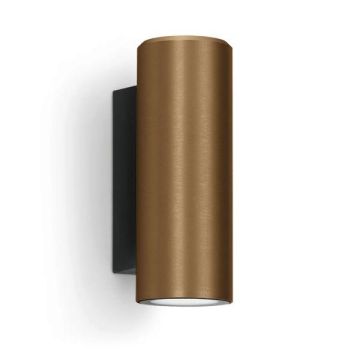 Lombardo Ago Applique Brown Anodized Aluminium, 25º, 2700K Wandlamp brons