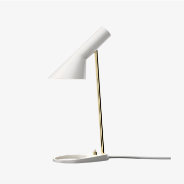 Louis Poulsen AJ Mini Anniversary Edition Matte white/pale rose Tafellamp taupe-1