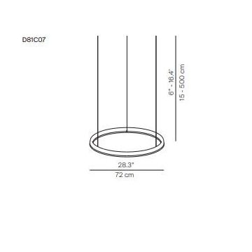 Luceplan Compendium 2700K white 72cm Hanglamp beige-1