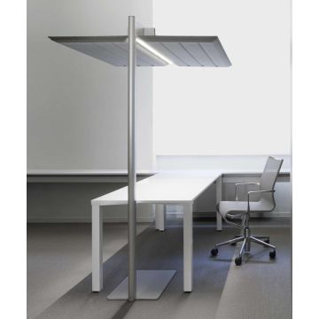 Luceplan Diade Floor D93/1 Pair of panels 120cm white and beige Vloerlamp wit-1