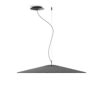 Luceplan Koinè acoustic Ø 86 26W, 3000K, CRI 90, 1.908 lm medium grey in Hanglamp lichtgrijs-1