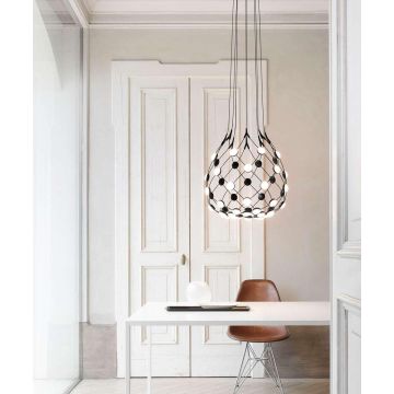 Luceplan Mesh D86KT080 Black Hanglamp zwart-1