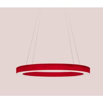 LZF Oh! Line Medium red Matt Black Hanglamp rood-1