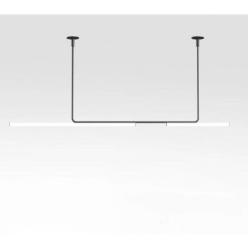 Marset Ambrosia 210 + Pole 60 28,8W 2700K CRI90 3042lm Plafondlamp zwart-1