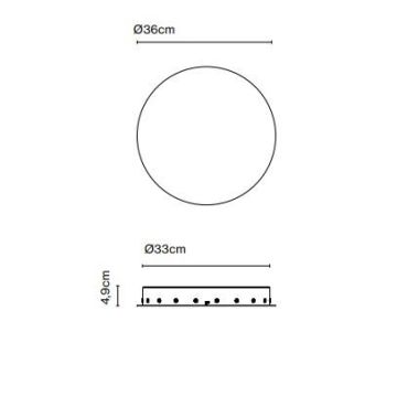Marset Circular Canopy 100W Triac Technische Accessoires zwart-1