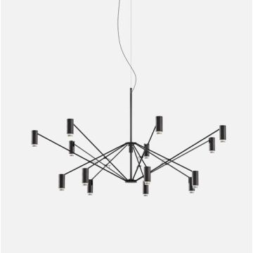 Marset The W Black Terracotta DALI  Hanglamp zwart-1