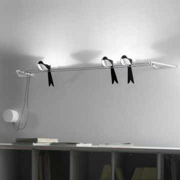 Martinelli Luce Le Rondini Wandlamp wit-1
