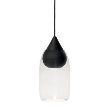 Mater Liuku Pendant Black Drop | Transparent | by Maija Puoskari Black Hanglamp zwart-1