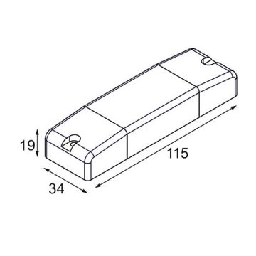 Modular LED Driver CC non-dim 500mA 12W Trafo's  ballast wit-1