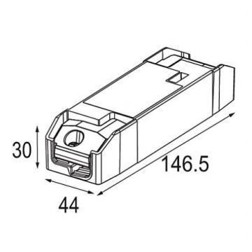 Modular LED Gear 300-1050mA 16-36W 1-10V Trafo's  ballast transparant-1