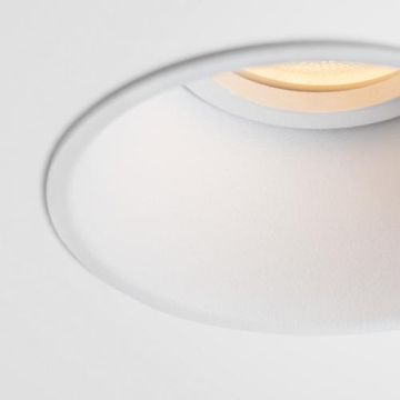 Modular Lotis Round Recessed 82 1x LED GU10 White Structure Spot wit-1
