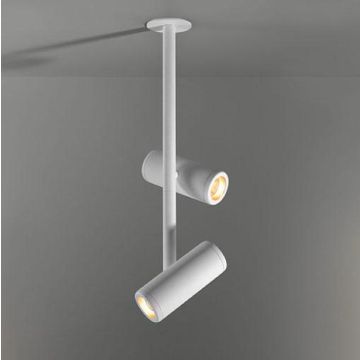 Modular Médard 70 stretched semi-recessed 2x LED GE Plafondlamp wit-1