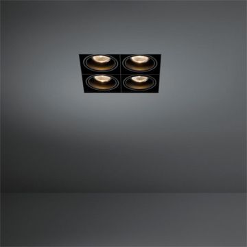 Modular Mini Multiple Trimless 4x GU10 Spot wit-1