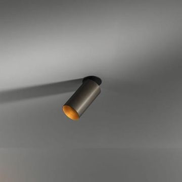 Modular Minude 45 Adjustable Semi-Recessed 1x LED GE Spot brons-1