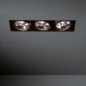 Modular Multiple Trimless 3x AR111 GE Spot zwart-1