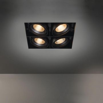 Modular Multiple Trimless 4x LED GE Spot zwart-1