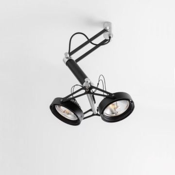 Modular Nomad 2x AR111 LED 1-10V/Tre dim GI Spot aluminium-1